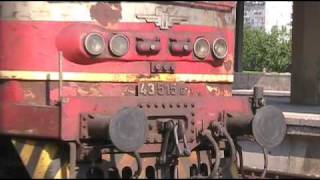 Trains at Plovdiv railway station Bulgaria [upl. by Eskill]