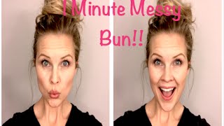 1 Minute Messy Bun [upl. by Zitah425]