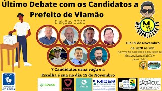 Ultimo debate com os Candidatos a Prefeitura de Viamão  Eleições 2020  Acessível em Libras [upl. by Marcellus826]