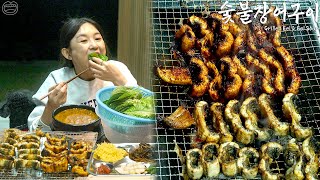 Real Mukbang Charcoal Grilled Eel amp Eel Stew ☆ Korean Healthy Soul Food [upl. by Zurc]