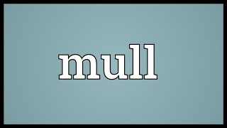 Mull Meaning [upl. by Koorb]