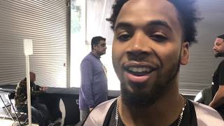 Myles Gaskin Washington Pro Day Interview [upl. by Anneg835]