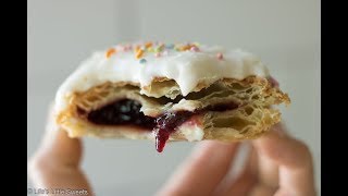 Air Fryer Puff Pastry Pop Tarts Recipe  Lifes Little Sweets [upl. by Ahselef279]