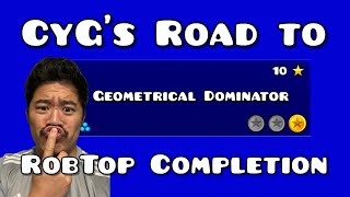 CyGs Road to RobTop Level Completion Geometrical Dominator [upl. by Ori902]