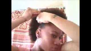 How to do a Quick and Easy Mohawk Frohawk on ShortMedium Length Natural Hair [upl. by Aerdnaed584]