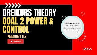 422Rudolf DreikurGoals of Misbehavior  Power amp Control Dreikurs Theory  TLS PEDAGOGY [upl. by Gypsy]