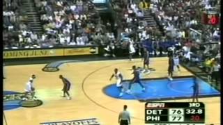 Allen Iverson 37 pts15 ast playoffs 2005 76ers vs pistons game 3 [upl. by Atterys]