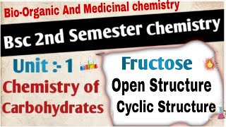 FructoseStructure of FructoseCyclic Structureफ्रक्टोसफ्रक्टोस की संरचनाहावर्थ संरचनाchemistry [upl. by Lussi]