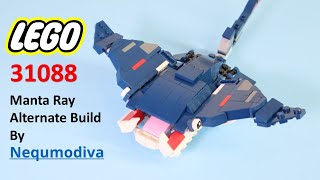 Lego  Manta Ray Speed Build  MOC by Nequmodiva  31088 Alternate Build [upl. by Giralda]