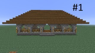 Minecraft  How To Make A Wooden House  Part 1 Building [upl. by Esej]