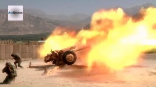 Afghans Training on the Soviet 122 mm Howitzer 2A18 D30 [upl. by Irehj]