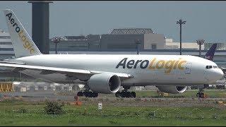 AeroLogic Boeing 777F DAALJ Takeoff from NRT 16R [upl. by Lal66]