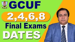 Final Exams Dates for Spring Semester Affiliated Colleges GCUF 2024 [upl. by Aihseyn834]