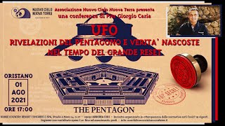 UFO rivelazioni del PENTAGONO e verità nascoste nel tempo del GRANDE RESET  ORISTANO [upl. by Derdlim420]