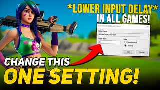 Change This One SETTING to Drastically Lower Input Delay amp Boost FPS In All Games  2024 [upl. by Ellicec531]