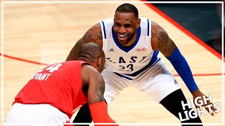 Kobe Bryant vs LeBron James LAST ASG Duel 20160215  Mamba for 10 Pts 7 Ast King for 13 Pts [upl. by Annaihr]