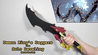 Making Demon Kings Daggers Baran Version from Solo Leveling [upl. by Tai]