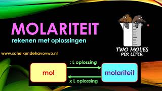 molariteit concentratie in molL of molair M [upl. by Boleslaw]