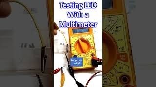 Testing LED With a Multimeter [upl. by Branscum]