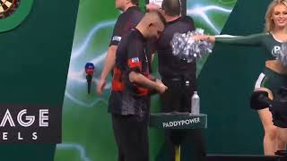 Nathan Aspinall Walk on  World Darts Championship 2024 [upl. by Nhojleahcim]