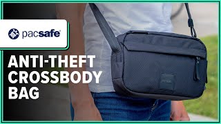 Pacsafe Go AntiTheft Crossbody Bag Review 2 Weeks of Use [upl. by Shinberg]