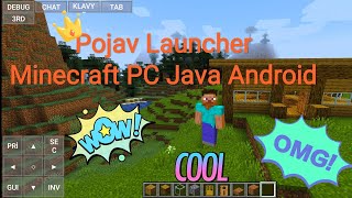 Pojav Launcher Minecraft Java PC Edition On Android   Build Survival Home MCinaBox Simple Boat [upl. by Aihsetel]