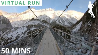 Virtual Running Videos For Treadmill With Music  Virtual Run Mountain [upl. by Mackie]