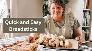 Quick and Easy breadsticks [upl. by Lux]