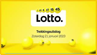 Lotto trekkingsuitslag 21 januari 2023 [upl. by Yliram]