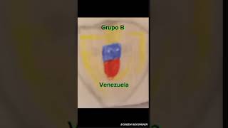 Dibujo Los Escudos de Futbol de Paises de America [upl. by Nilved]