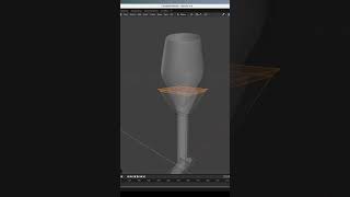 Champagne flute in Blender ✨ blenderart blender digitalart blender3dmodel 3dart [upl. by Aicetal494]