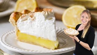 Lemon Meringue Pie No Weepy Meringue No Runny Filling [upl. by Emolas]