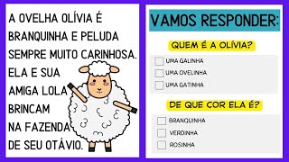 Textos Curtos para Aprender a Ler  Interpretação de Texto para 1° e 2° Anos  Leitura Anos Iniciais [upl. by Mlawsky319]