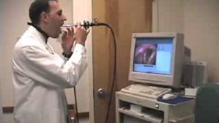 Dr Adam Pearl demo of laryngeal strobe [upl. by Alehc]