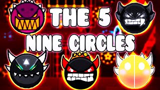 quotTHE 5 NINE CIRCLESquot   GEOMETRY DASH BETTER amp RANDOM LEVELS [upl. by Isleana]