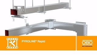 Montage Brandschutzkanal PYROLINE® Rapid – OBO Bettermann [upl. by Eibrad]