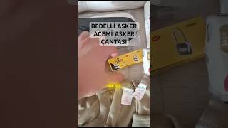 Acemi asker ve bedelli asker çantası mehmet tv komando asker çantası mehmettvkomando shorts [upl. by Oiziruam]