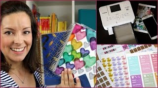 Erin Condren Planer Review und Sticker Haul  gabelschereblog [upl. by Nikkie383]