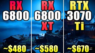 RX 6800 vs RX 6800 XT vs RTX 3070 Ti  How Much Performance Difference [upl. by Trip]