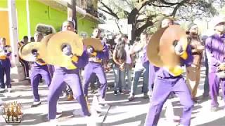 Edna Karr vs Abramson SciquotDrumline BattlequotAlla Parade 2019 [upl. by Asseneg]