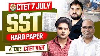 CTET 7 JULY 2024 SOCIAL SCIENCE HARD PAPER by Sachin Academy live 4pm [upl. by Adelle254]