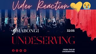 Undeserving  Mabongi EP REACTION VIDEO [upl. by Anniahs]