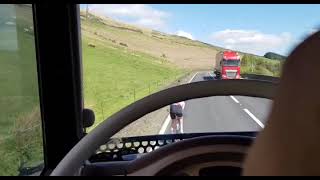 R V TRANS DAF XF 105 Open Pipe Woodhead Pass [upl. by Moir580]