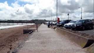 A Walk along Paignton beach Near Torquay Devon [upl. by Bender]