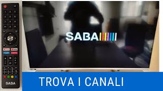 Come trovare i canali  Guida SABA Smart TV  Sintonia Automatica  canali mediaset rai [upl. by Lirpa619]