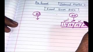 Pre board Marks Vs Internal Marks  Internal marks and pre board marks relations [upl. by Vinnie]