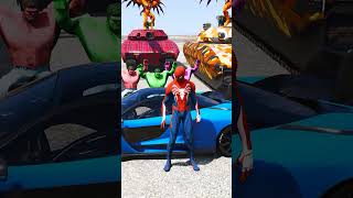 SPIDERMAN amp IRON MAN SAVES 3 HULK BROTHERS FROM VENOM GANG 🥺 spiderman gta5 shorts [upl. by Llenrev]