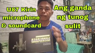 Unboxing my U87 Kirin mic and F998 Soundcard KAsiaw TV japersniperofficial [upl. by Airetak]