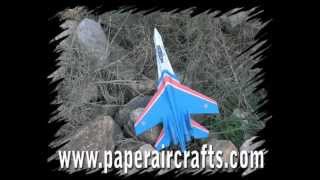 Su27 Paper Airplane 3D model [upl. by Enyrat]