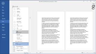 How to print two A5 pages on single A4 page in Word [upl. by Dorcus]